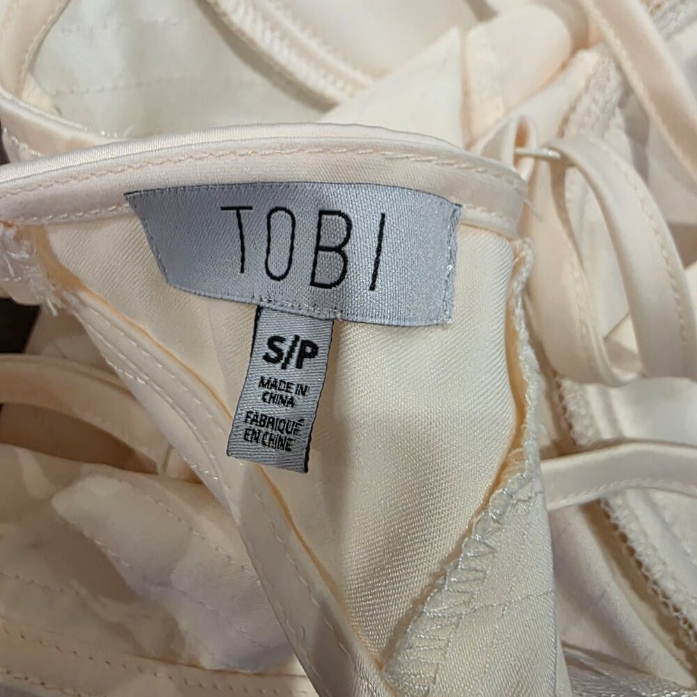 TOBI White Satin Dress - Picture 3 of 3